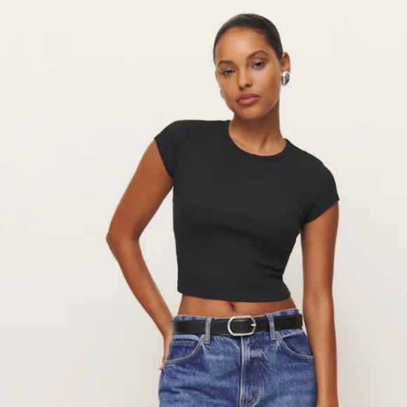 Reformation Muse Tee (Black) - Picture 1 of 5